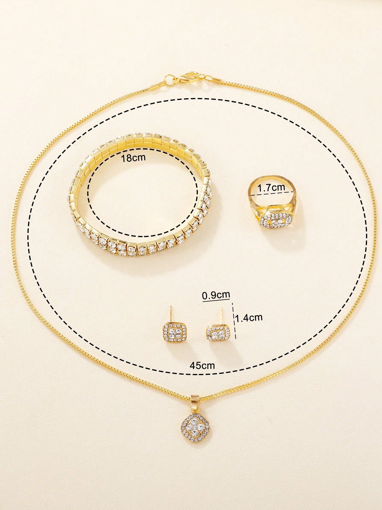 Papuošalų rinkinys moterims 6vnt