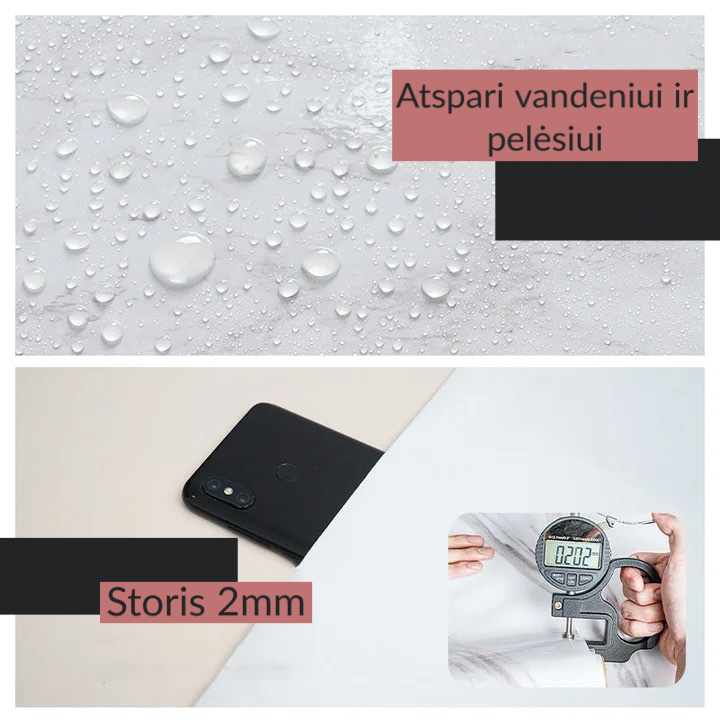 Marble-Style Decorative Film