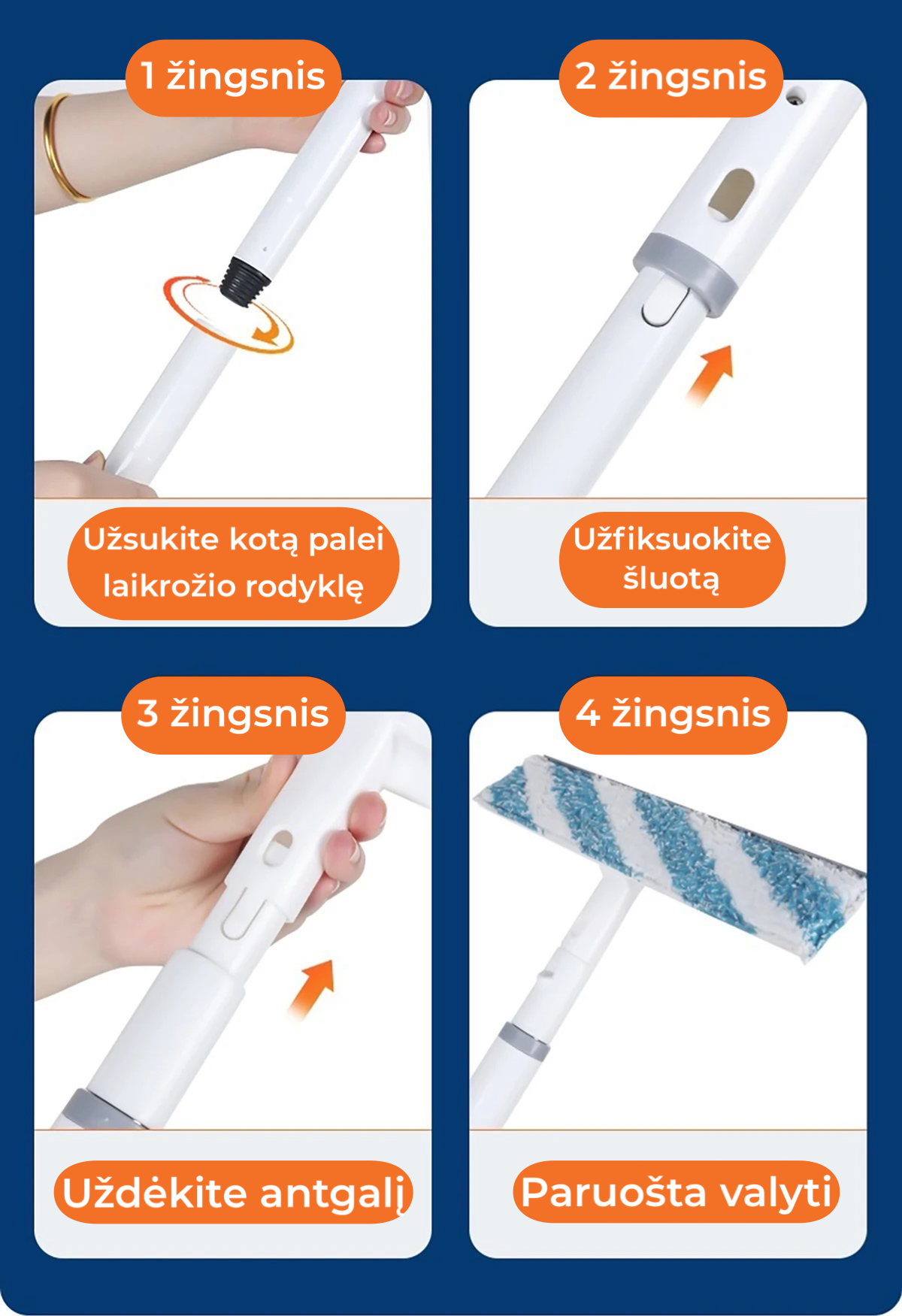 3-in-1 Window Cleaning Mop