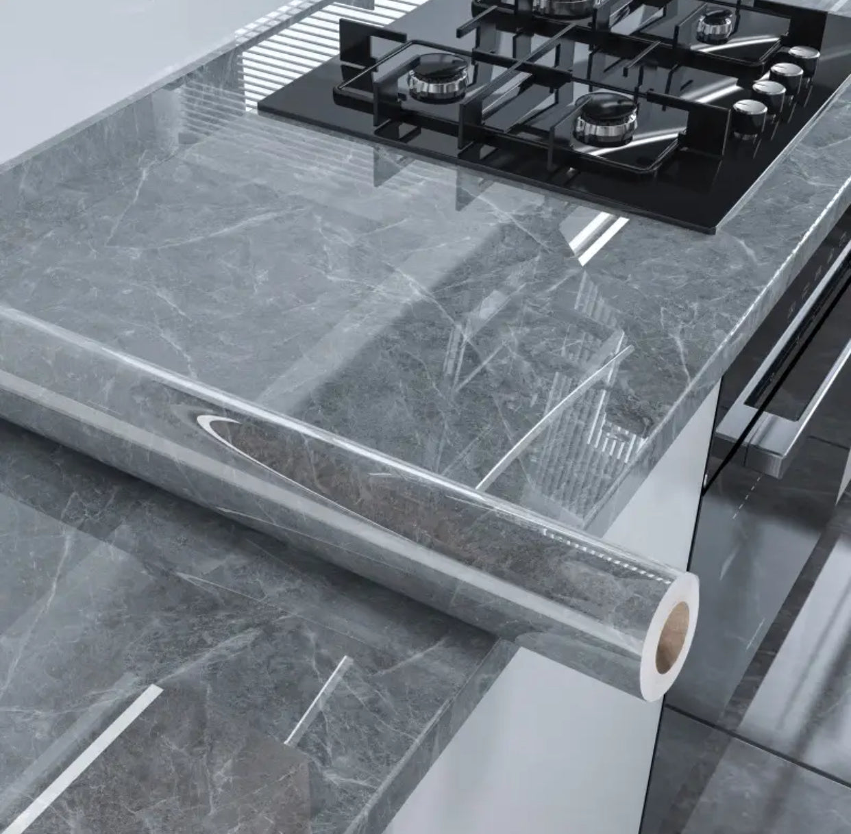 Marble-Style Decorative Film