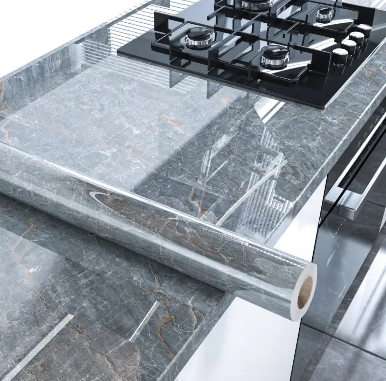 Marble-Style Decorative Film