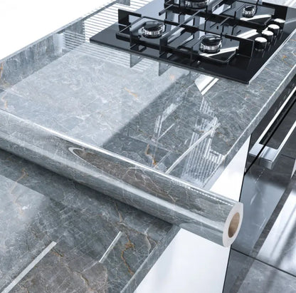 Marble-Style Decorative Film