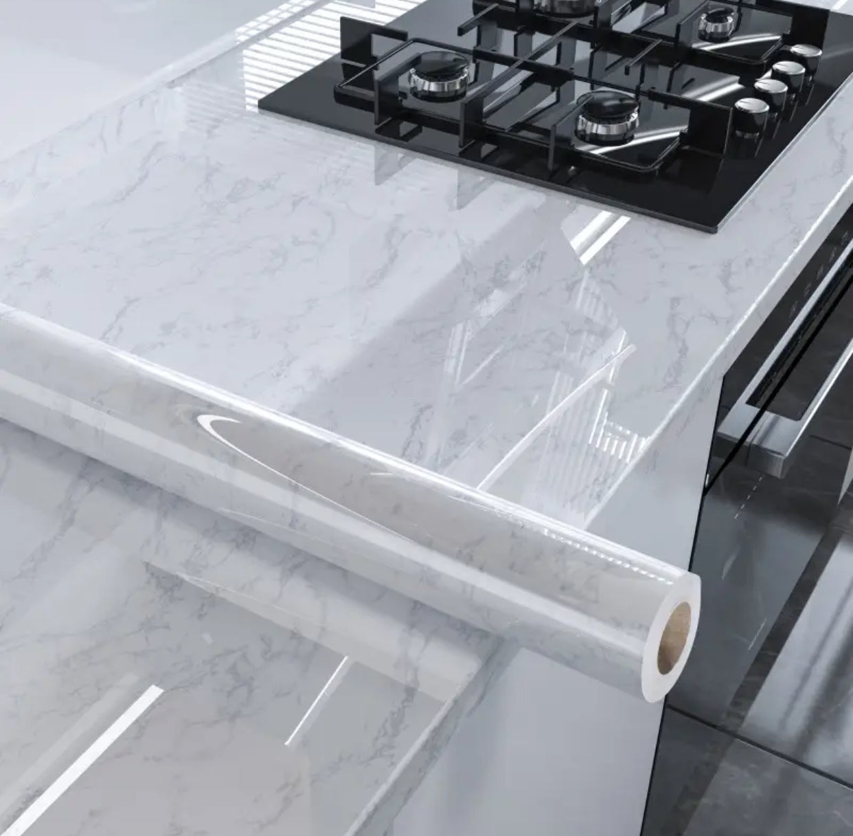 Marble-Style Decorative Film