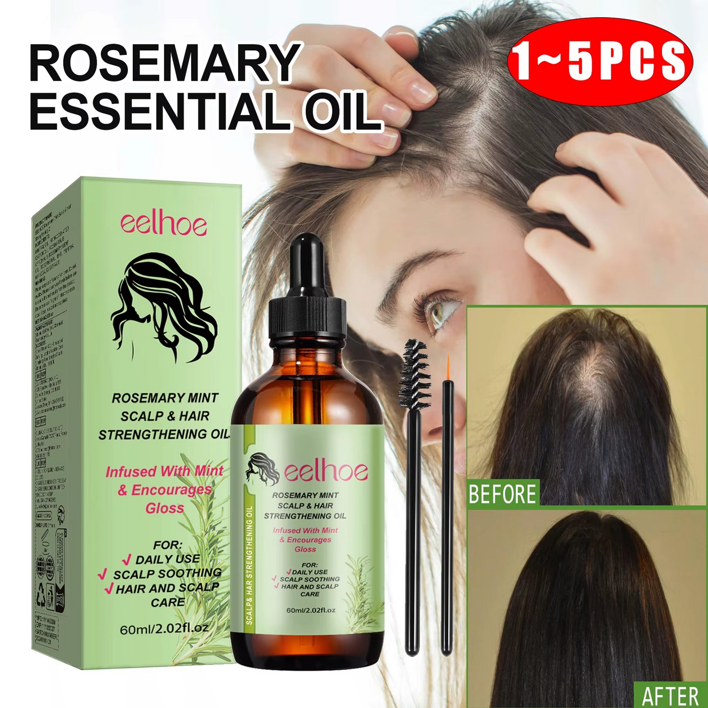 EELHOE Rosemary Mint Hair Growth Oil