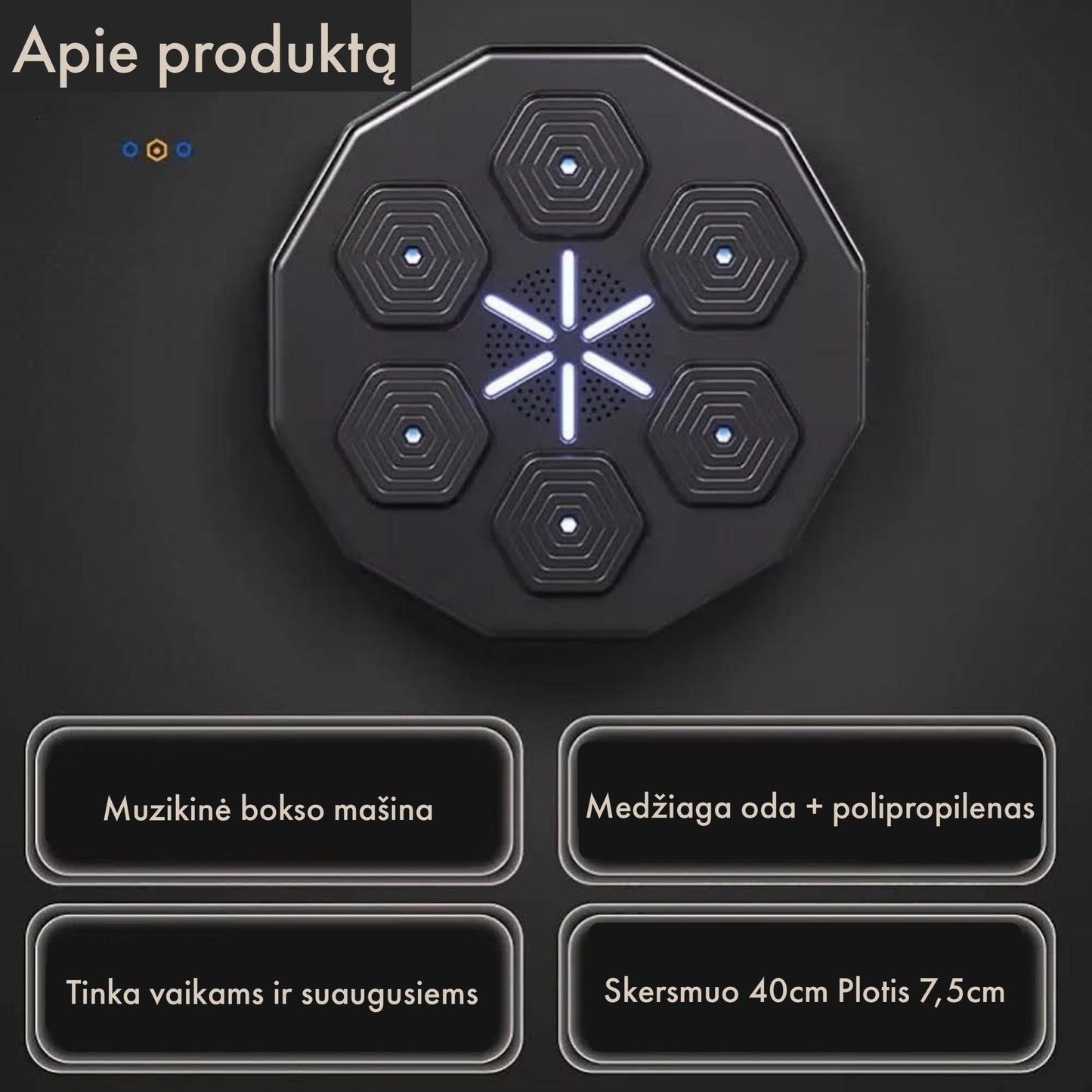 Smart Music Boxing Pad & Gloves