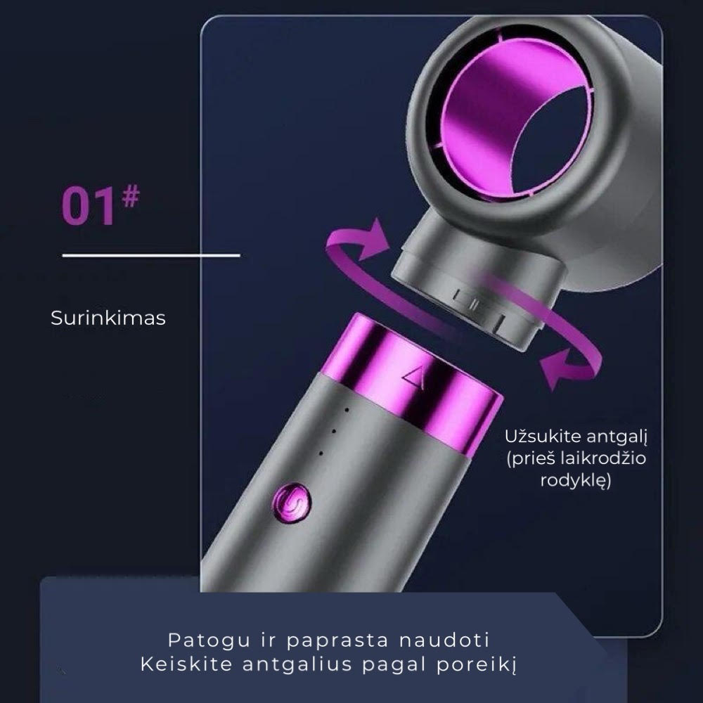 Hair Dryer with Styling Attachments