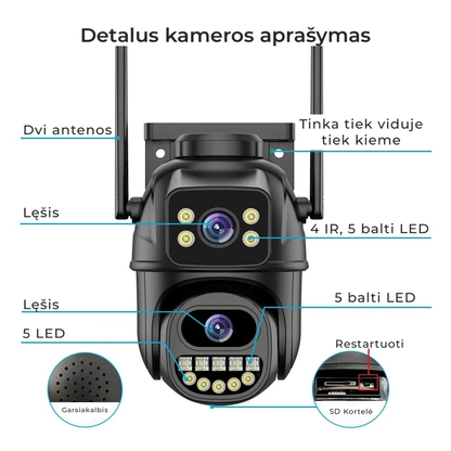 4K 8MP Wi-Fi Security Camera