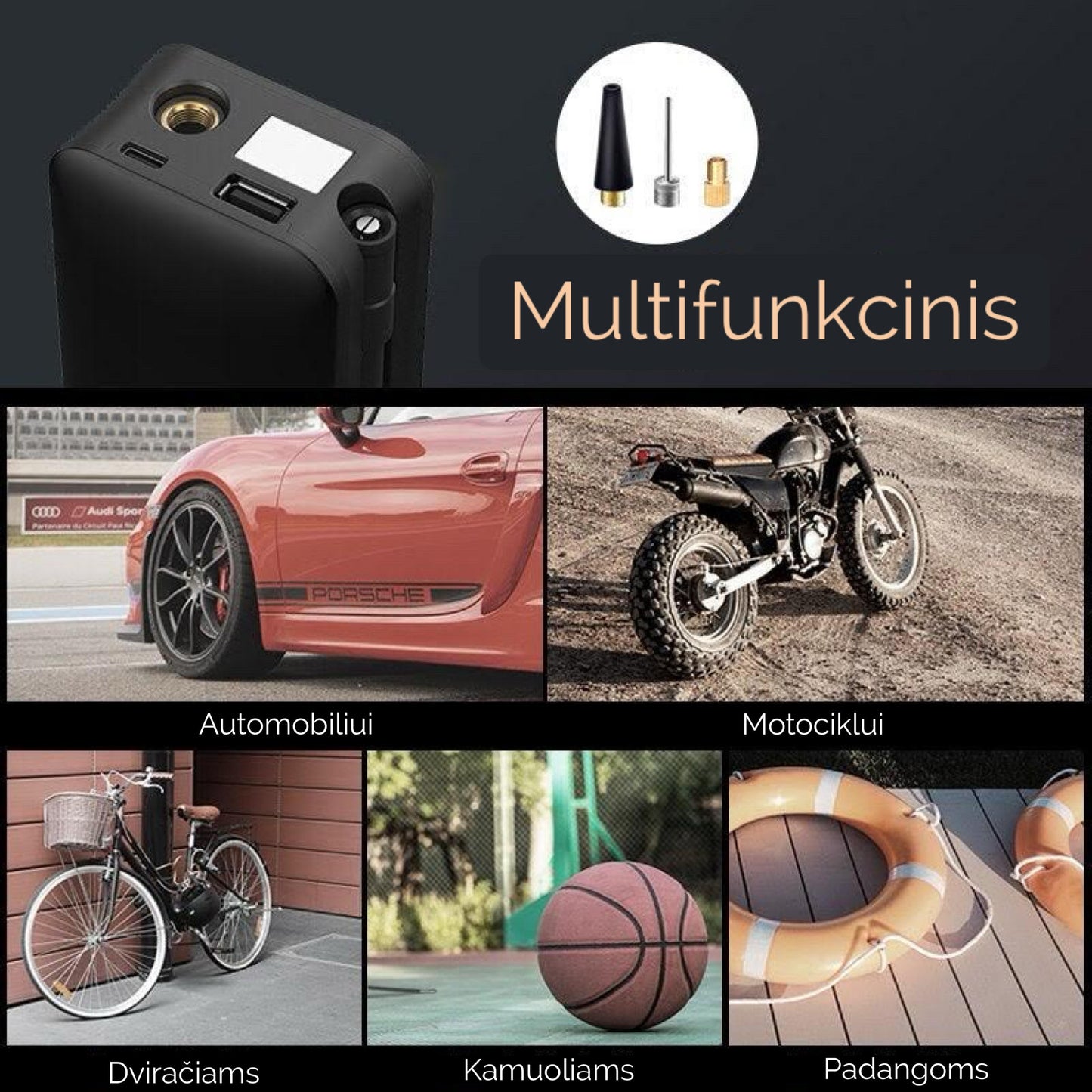 Portable Rechargeable Air Compressor