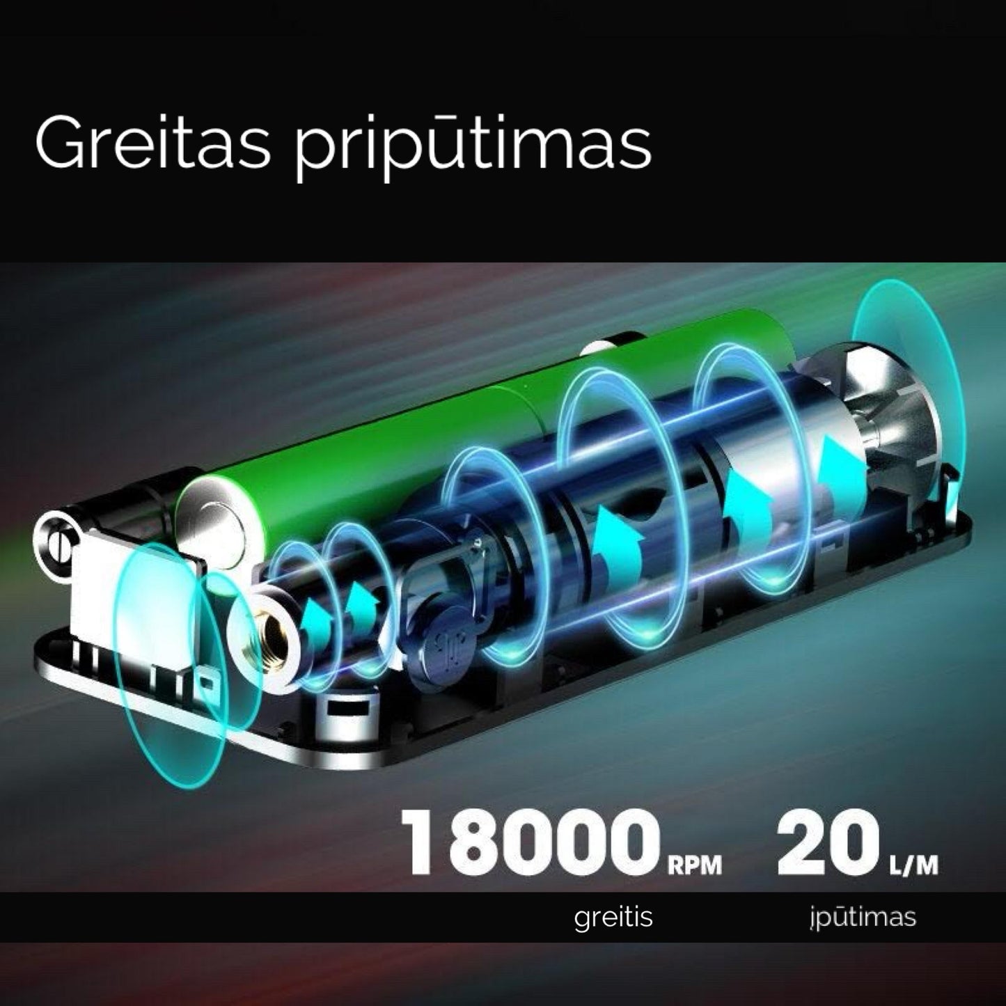 Portable Rechargeable Air Compressor