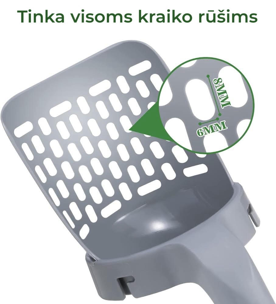 Litter Scoop with Integrated Waste Bags