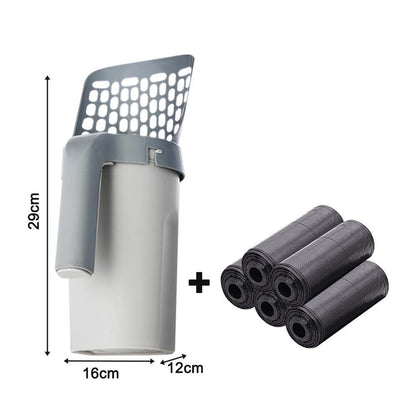 Litter Scoop with Integrated Waste Bags