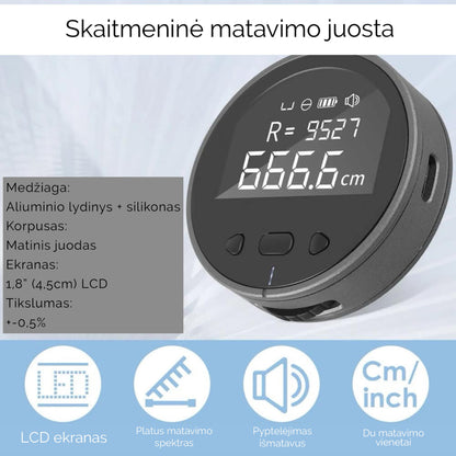 Rechargeable Smart Digital Measuring Tape