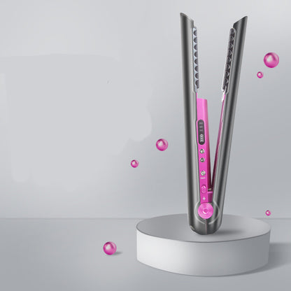 Profesionalios plaukų belaidės žnyplės tiesinimui + garbanoms