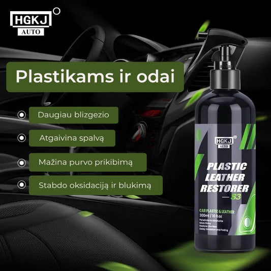 Plastic Renovator for Car Interior Spare Parts Seat Leather Liquid Wax Polish Plastic Restore Cleaner Spray Accessories S3