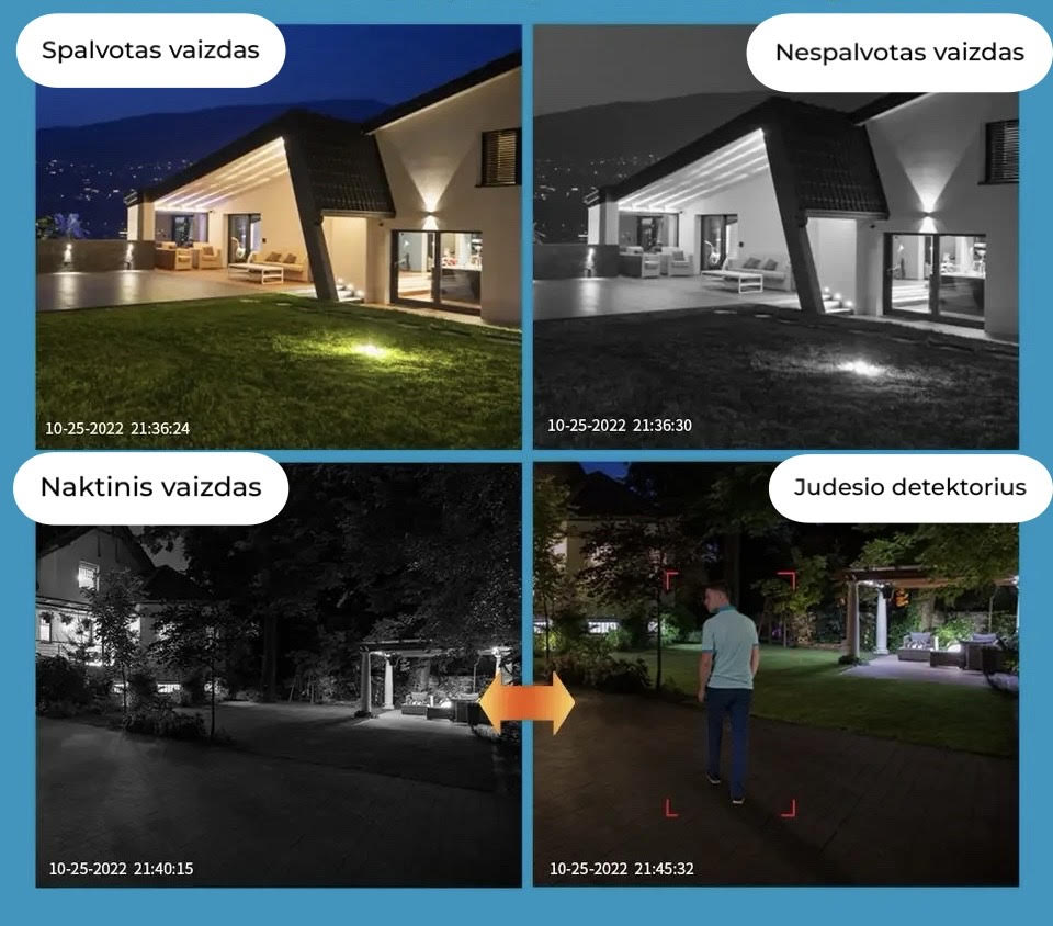 Stebėjimo kamera 4K 8MP Wi-Fi 