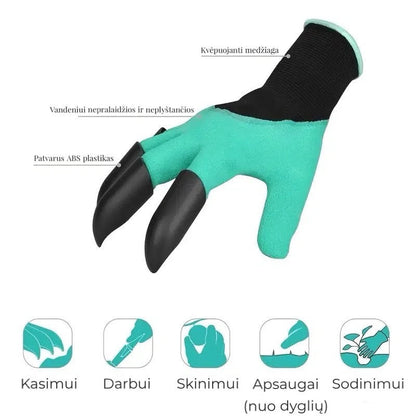 Sodo pirštinės "naga"