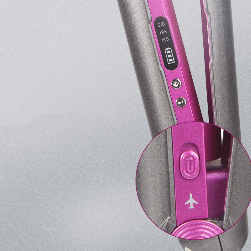 Profesionalios plaukų belaidės žnyplės tiesinimui + garbanoms