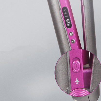 Profesionalios plaukų belaidės žnyplės tiesinimui + garbanoms